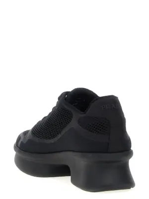 Mesh sneakers Woman PRADA Black