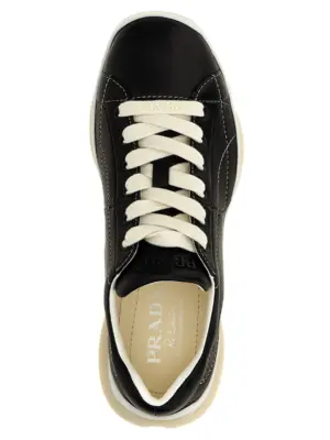 Nappa sneakers 100% lamb leather (Ovis aries) PRADA Black
