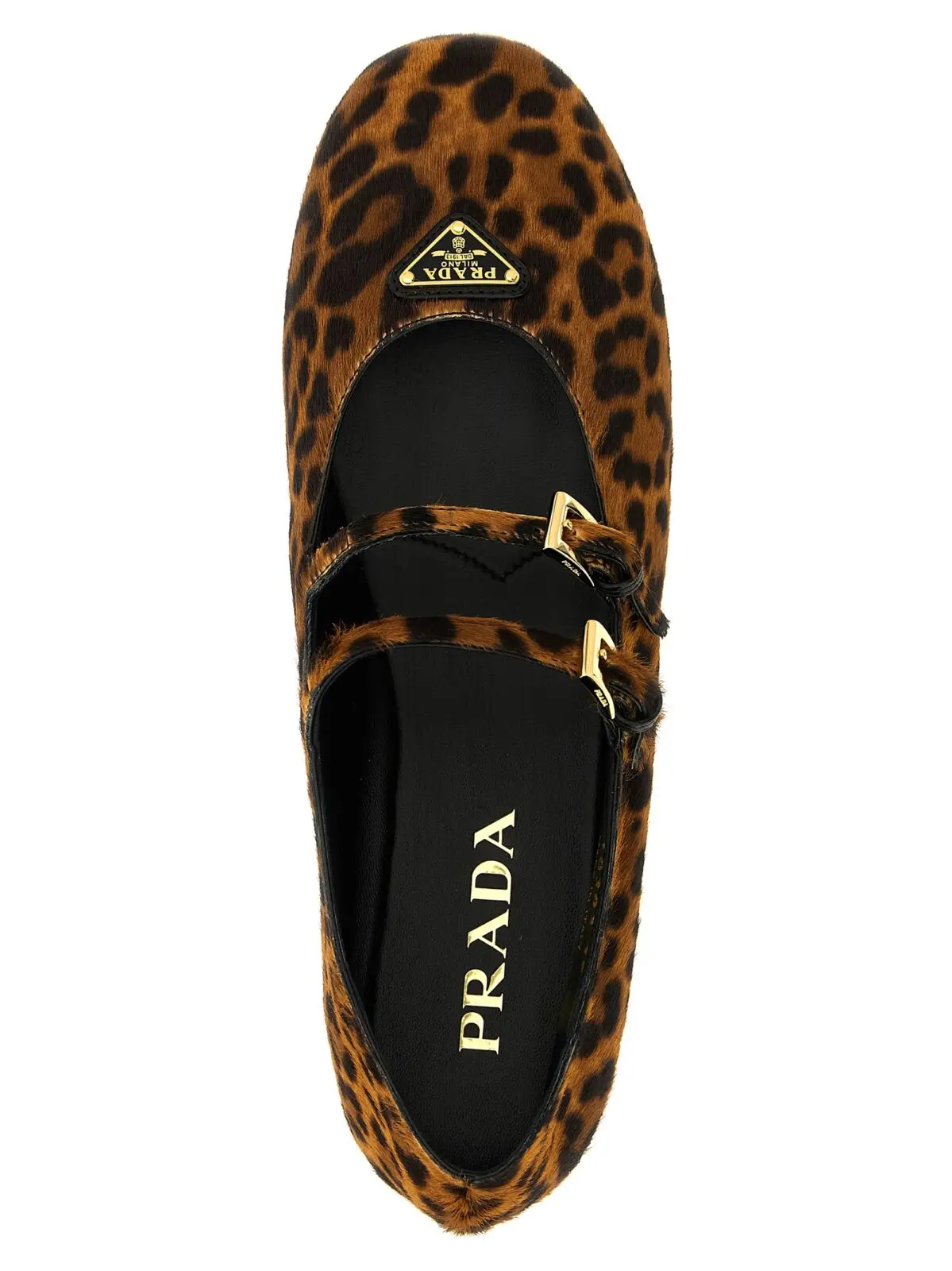 Балетки з подвійною перемичкою Prada Багатокольорові 4 Double strap ballet flats 100% calfskin leather (Bos Taurus) PRADA Multicolor
