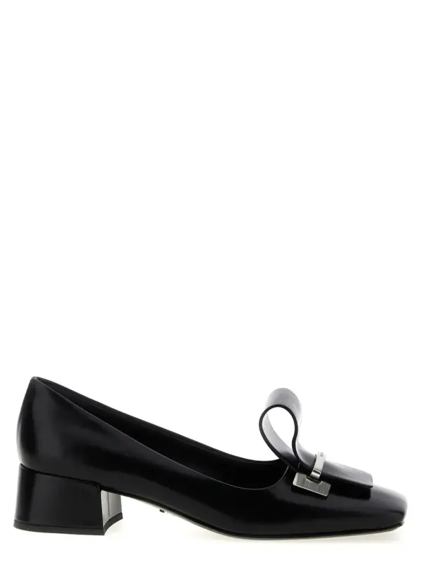 Leather pumps PRADA Black