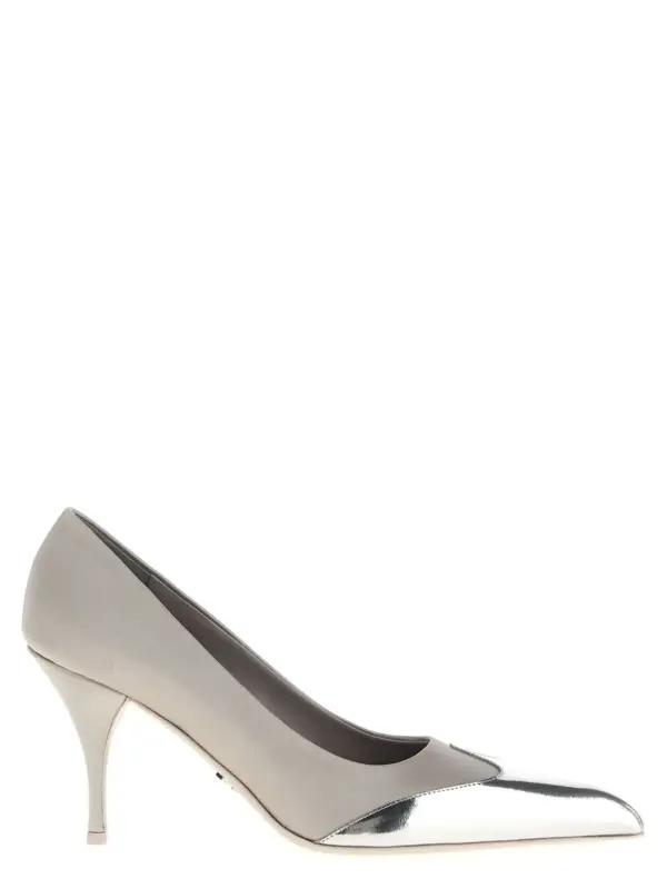 Satin pumps PRADA Silver
