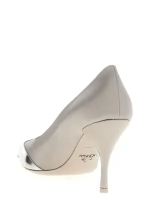 Satin pumps Woman PRADA Silver