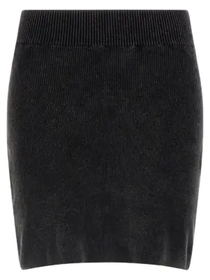 Chenille skirt ALEXANDER WANG Black