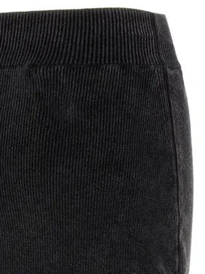 Chenille skirt 79% cotton 19% polyamide 2% elastane ALEXANDER WANG Black