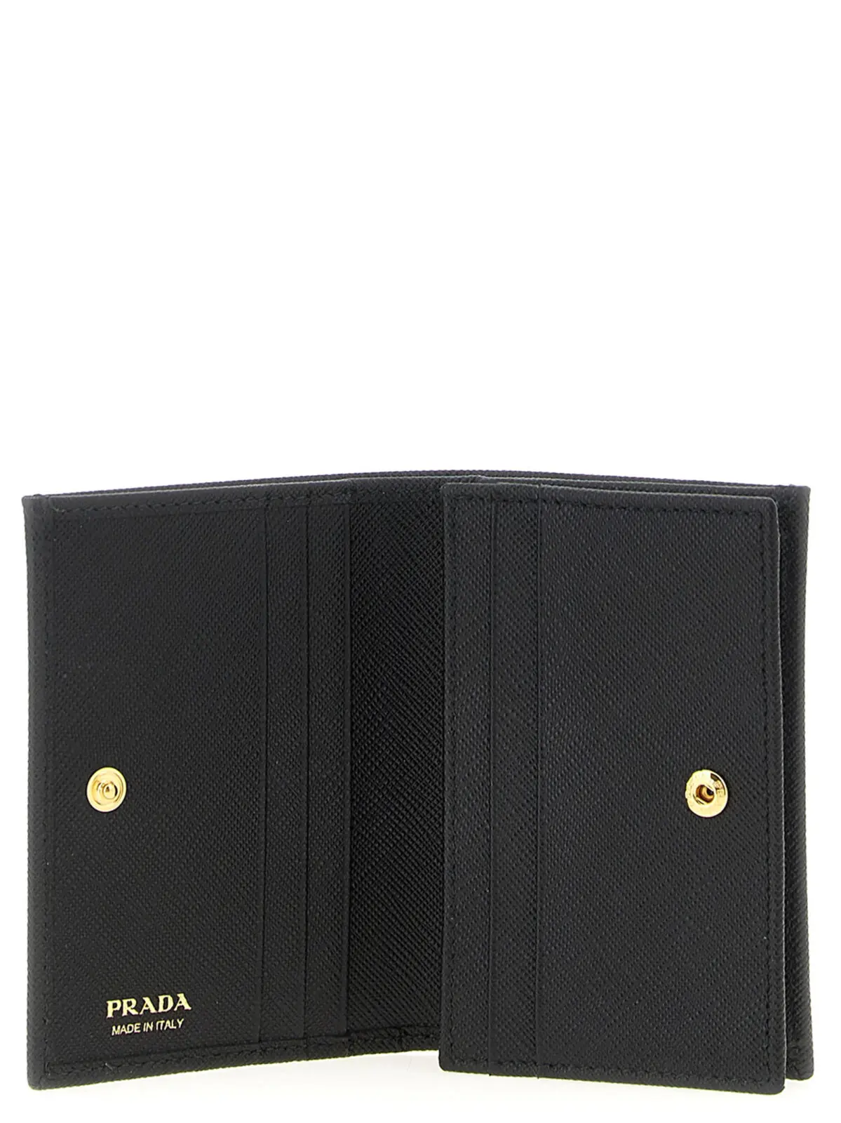 Гаманець Prada Saffiano Чорний 3 Saffiano Wallet Woman PRADA Black