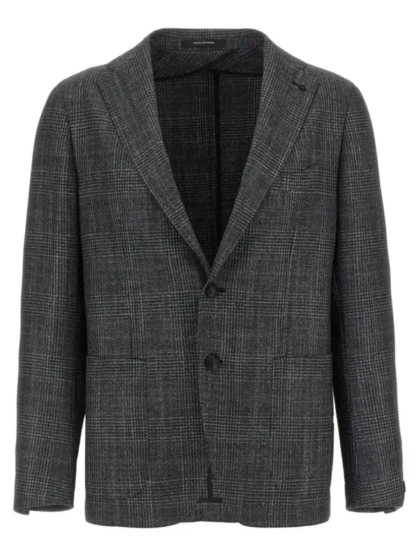 Check patterned blazer TAGLIATORE Gray