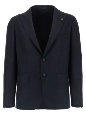 Micro squares blazer TAGLIATORE Blue