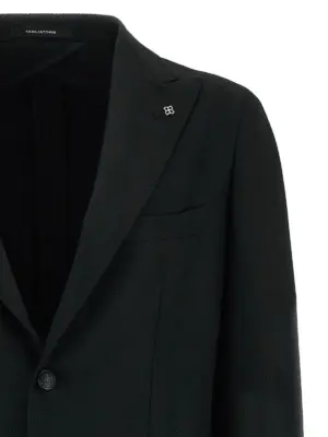 Micro squares blazer Man TAGLIATORE Black