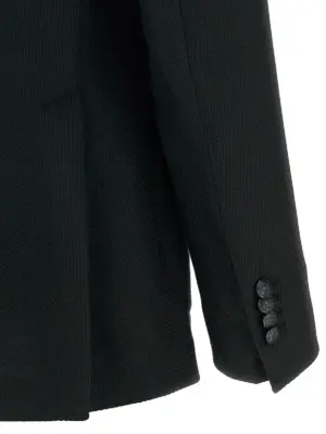 Micro squares blazer 100% virgin wool TAGLIATORE Black