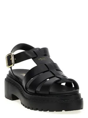 'Monolith' sandals 1X923NF0557V6F0002 PRADA Black