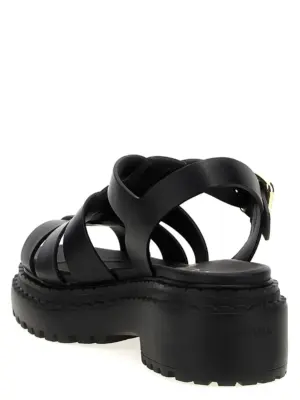 'Monolith' sandals Woman PRADA Black