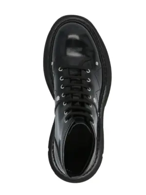 'Tread slick’ ankle boots Woman ALEXANDER MCQUEEN Black