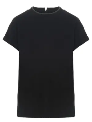 Monile crew-neck T-shirt BRUNELLO CUCINELLI Black