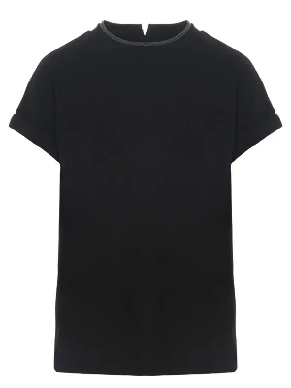 Monile crew-neck T-shirt BRUNELLO CUCINELLI Black