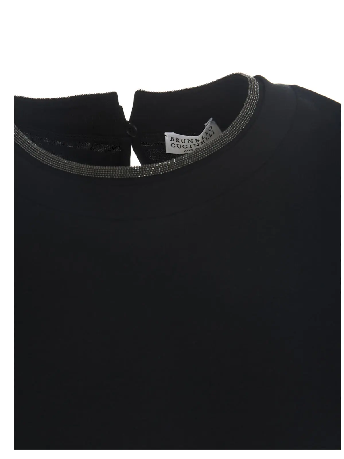 Футболка Brunello Cucinelli Monile crew-neck Чорна 4 Monile crew-neck T-shirt 93% cotton 7% elastane BRUNELLO CUCINELLI Black
