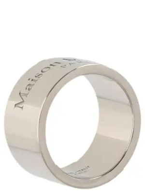 Logo ring Man MAISON MARGIELA Silver