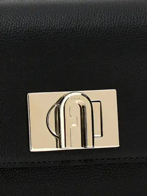 'Furla 1927' mini shoulder bag Woman FURLA Black