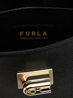 'Furla 1927' mini shoulder bag 100% leather FURLA Black