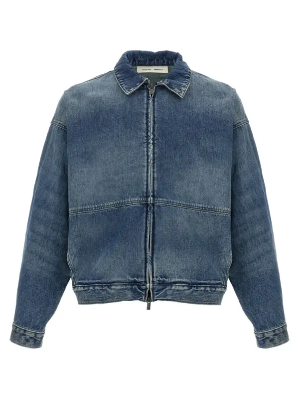 'Denim Trucker' jacket FEAR OF GOD ESSENTIAL Blue