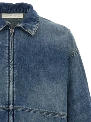 'Denim Trucker' jacket Man FEAR OF GOD ESSENTIAL Blue