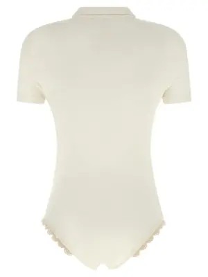'01' bodysuit 205725CREAM MAGDA BUTRYM White