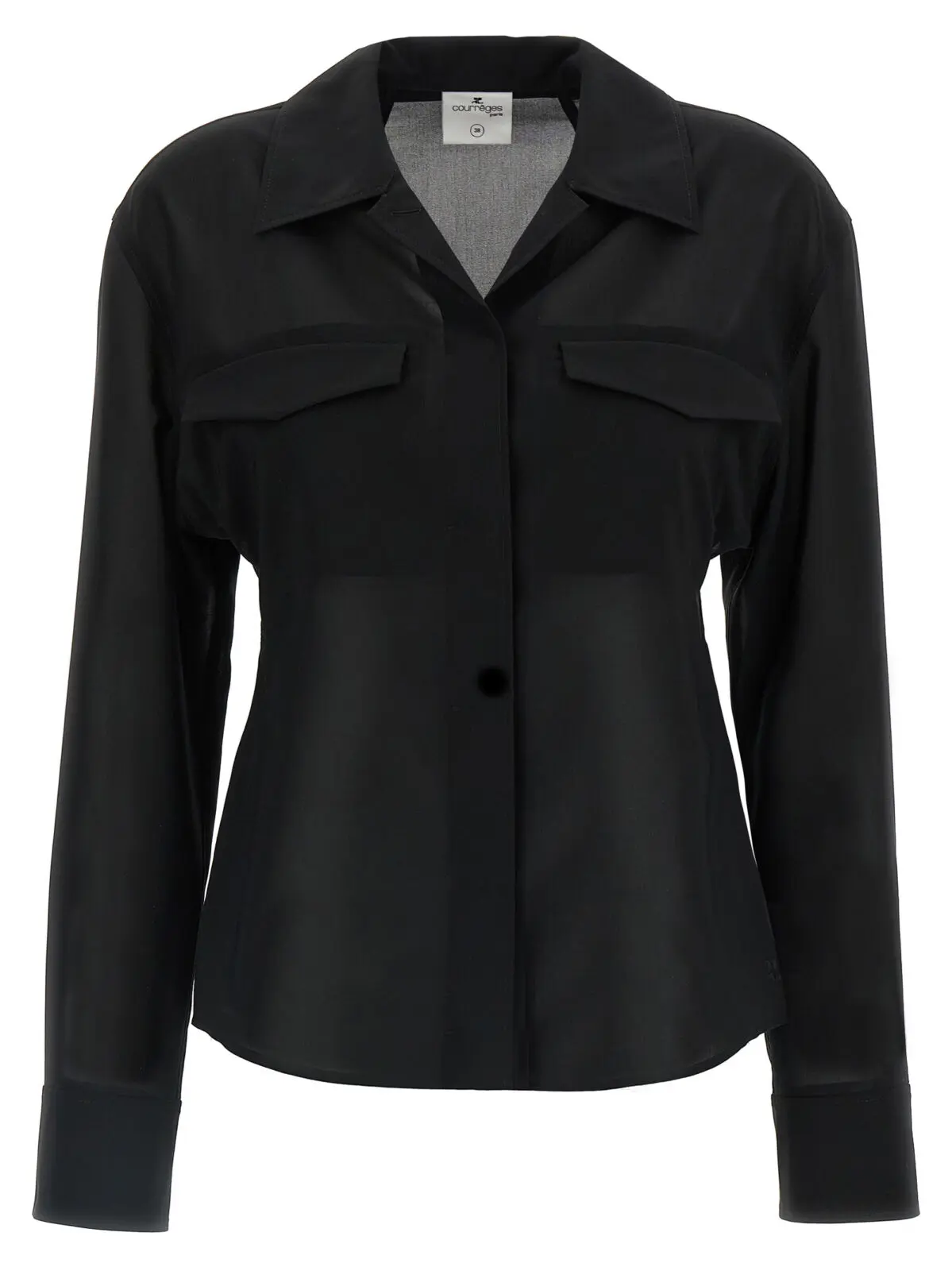 Сорочка Pocket Courreges Чорна 1 Pocket shirt COURREGES Black