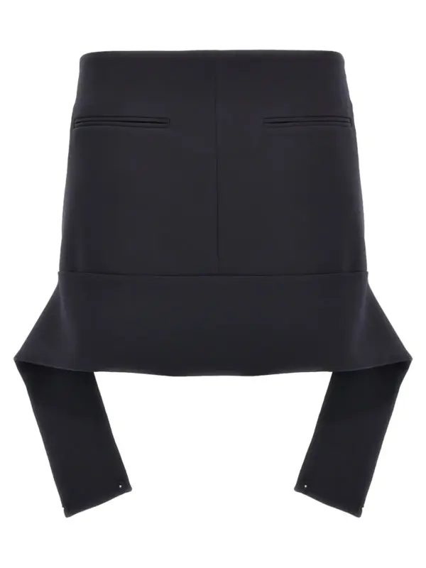 'Reversed Belt Mini' skirt COURREGES Blue