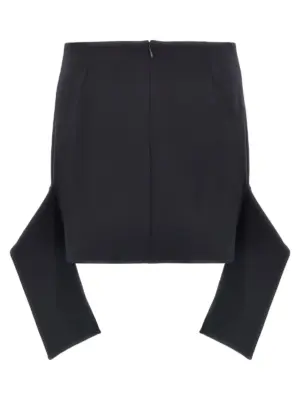 'Reversed Belt Mini' skirt 225CJU260PL01597075 COURREGES Blue