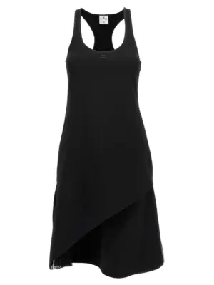 'Infinty Pleats A-Line' dress COURREGES Black