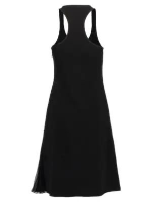 'Infinty Pleats A-Line' dress 225CRO633PL01599999 COURREGES Black
