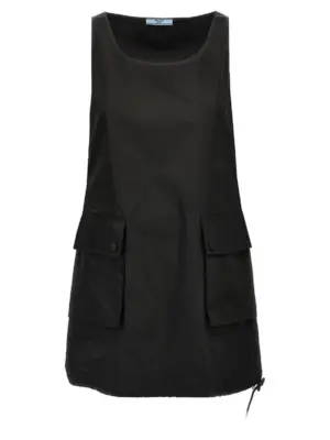 Re-Nylon mini dress PRADA Black