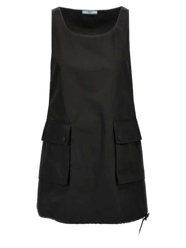 Re-Nylon mini dress PRADA Black