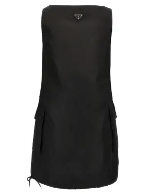 Re-Nylon mini dress 230732SOOO1WQ8F0002 PRADA Black