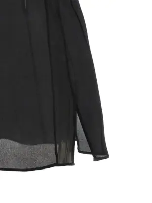 'Talsie' top 100% silk KHAITE Black