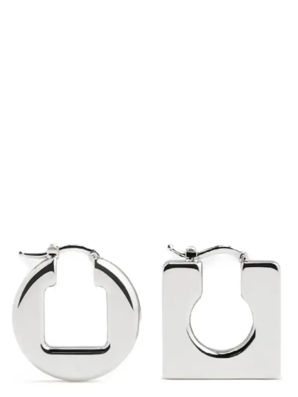 'Les Boucles Rond Carré' earrings JACQUEMUS Silver
