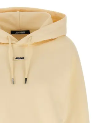 'Le Hoodie Gros Grain' sweatshirt Woman JACQUEMUS Beige
