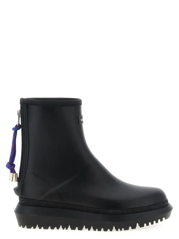 'Rubber Boots' ankle boots SACAI Black