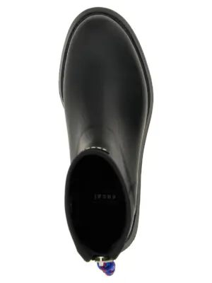 'Rubber Boots' ankle boots 100% rubber SACAI Black