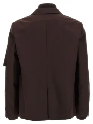 Bomber insert blazer Man SACAI Brown