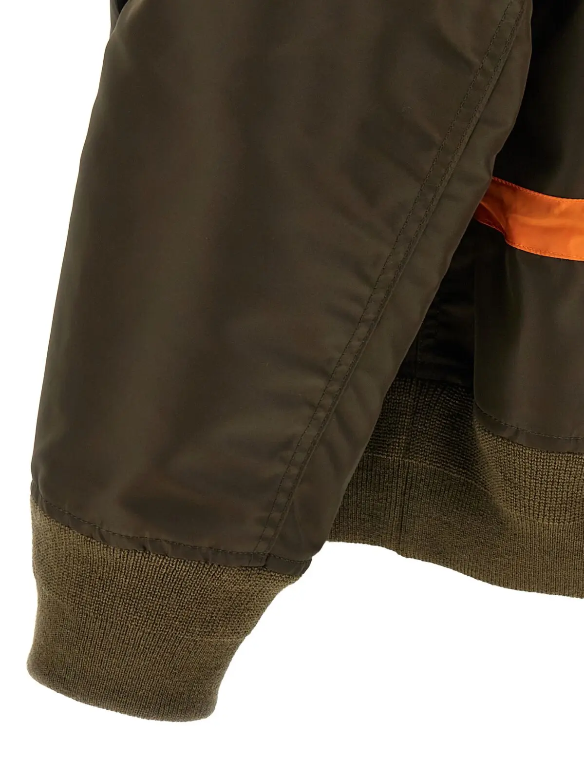 Куртка-бомбер Sacai з нейлону твілл Зеленa 4 Twill nylon blouson 100% nylon SACAI Green