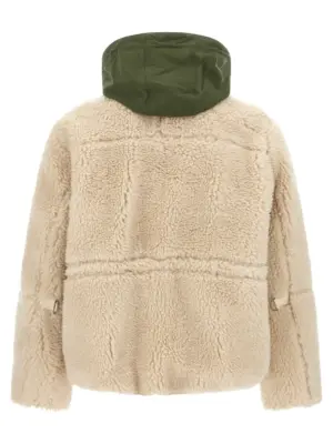 Faux shearling parka 2503854M063 SACAI Multicolor