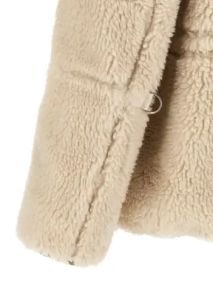 Faux shearling parka 50% wool 28% acrylic 22% polyester SACAI Multicolor