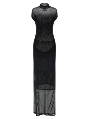 Flocked dress JEAN PAUL GAULTIER Black