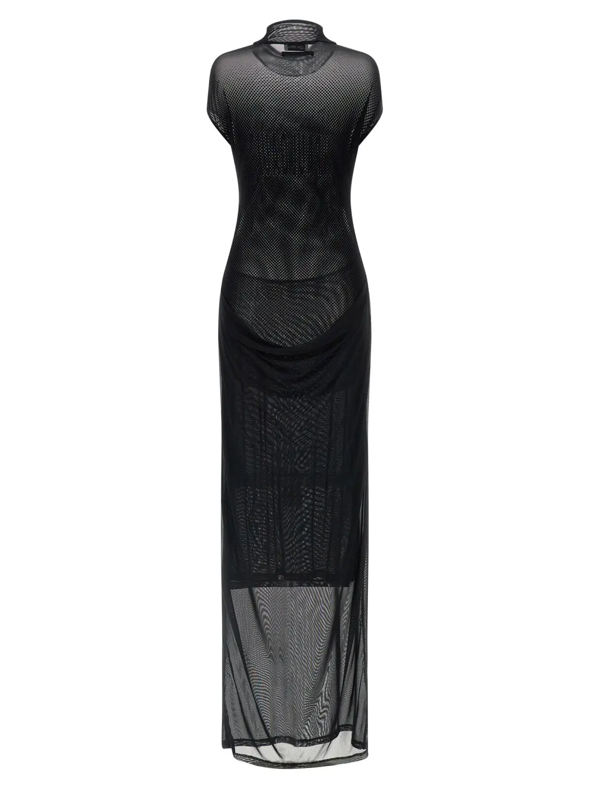 Сукня Jean Paul Gaultier Flocked Чорна 2 Flocked dress 2503WDR046M00100 JEAN PAUL GAULTIER Black