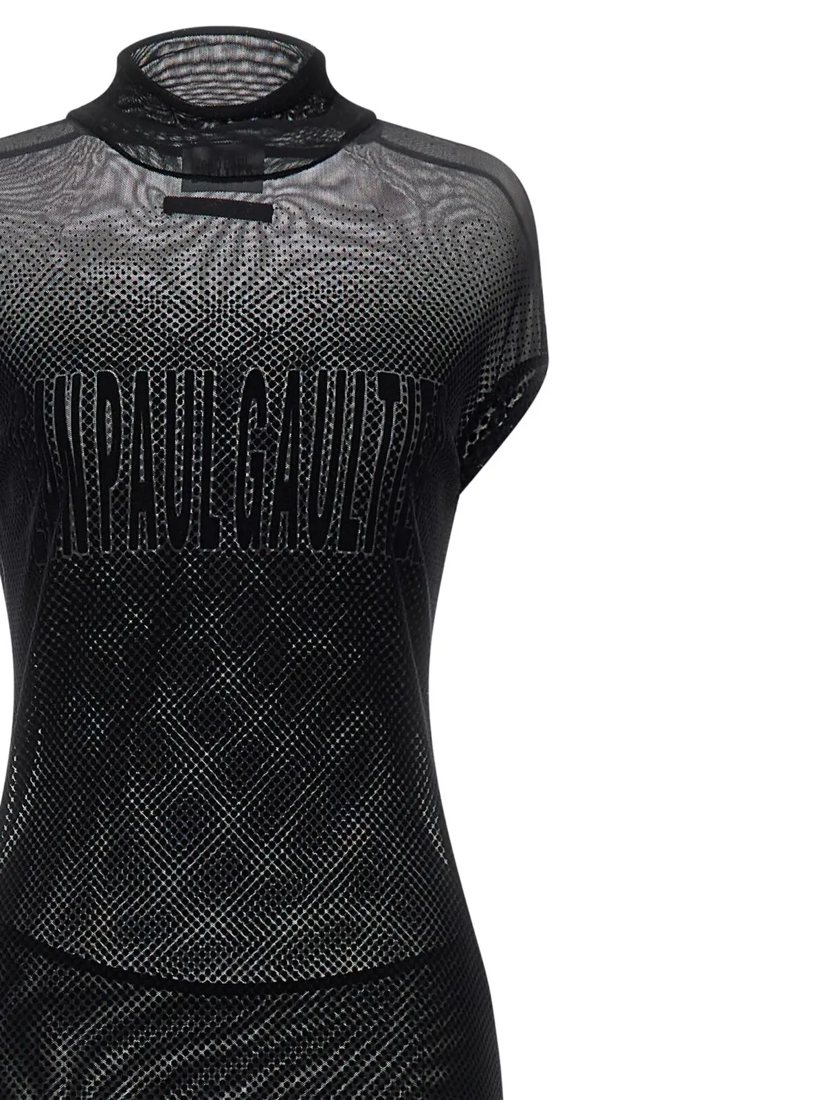 Сукня Jean Paul Gaultier Flocked Чорна 3 Flocked dress Woman JEAN PAUL GAULTIER Black