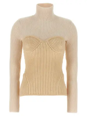 Corset sweater JEAN PAUL GAULTIER White