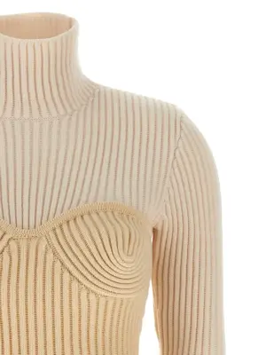 Corset sweater Woman JEAN PAUL GAULTIER White
