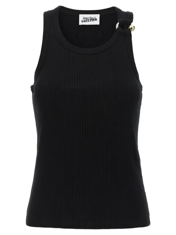 'Black Piercing' tank top JEAN PAUL GAULTIER Black