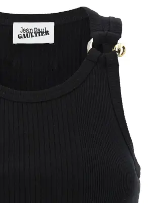 'Black Piercing' tank top Woman JEAN PAUL GAULTIER Black