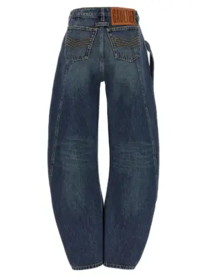 'The Blue Denim Strap' jeans 2503WTR009D02457 JEAN PAUL GAULTIER Light Blue